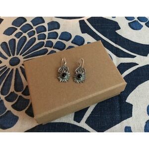 Black Onyx & Sterling Silver Earwires